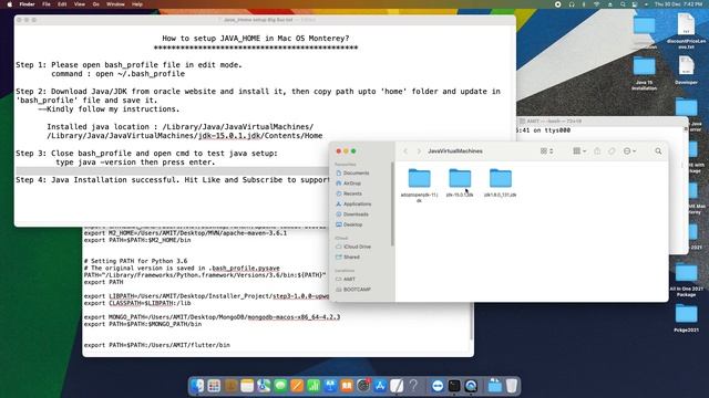 How to setup JAVA_HOME in Mac OS Monterey? | Java installation MacOS Monterey смотреть онлайн