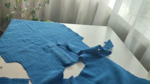 Рубашка из муслина ТОЛЬКО НА ШВЕЙНОЙ МАШИНКЕ, без использования оверлока!