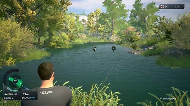 Ловля зеркального карпа в игре о рыбалке Dovetail Games Euro Fishing