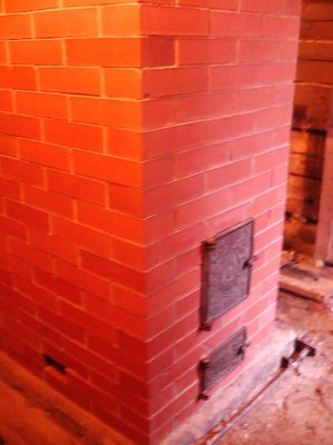 Русская банная печь с обращённым пламенем Колчина_видео