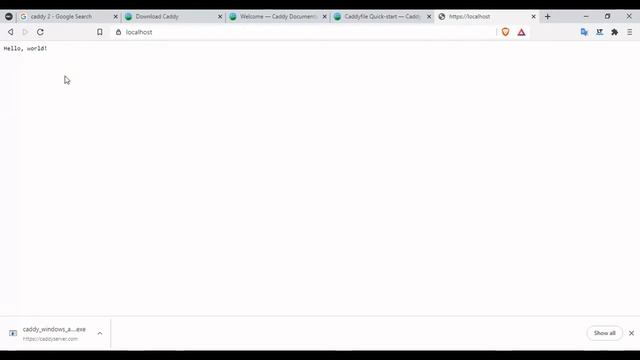 How to Set up Caddy Web Server on Local machine смотреть онлайн