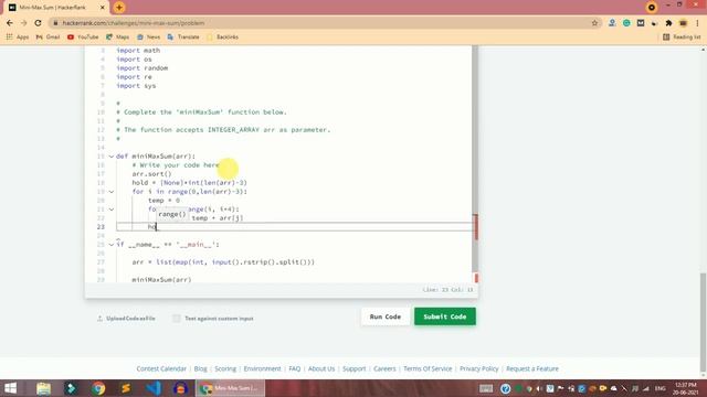HackerRank Mini-Max Sum problem solution in Python Programming | Algorithms | The Coding Solution смотреть онлайн