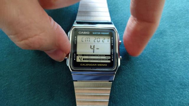 Casio Calendar Memo: просмотр месяцев и настройка напоминания/ months browsing and setting memo смотреть онлайн