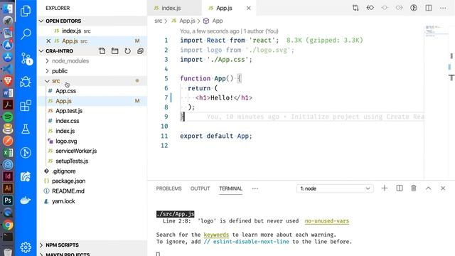 Week 1, Day 3 - React Components смотреть онлайн