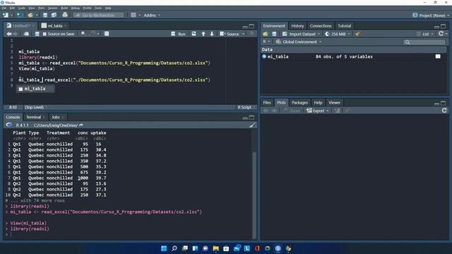 Leyendo y escribiendo archivos de Excel en RStudio смотреть онлайн
