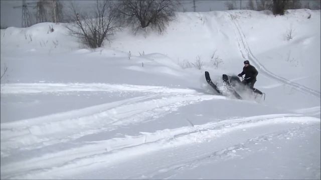 самодельные снегоходы. покатушки смотреть онлайн