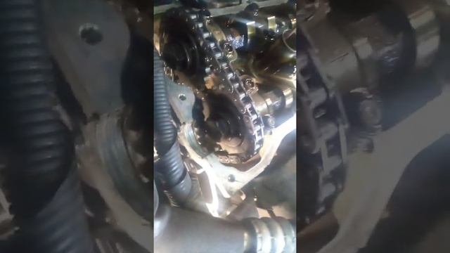 Замена цепи ГРМ Ниссан Микра к11, cg10. Сборка. смотреть онлайн