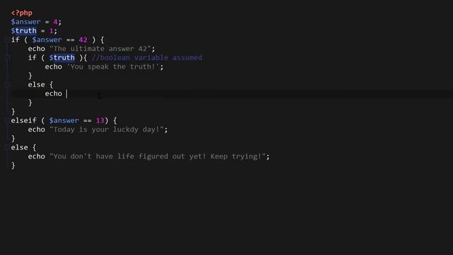 11 PHP If Else Statement and Ternary Operator Tutorial смотреть онлайн