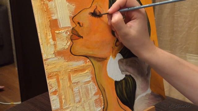 ЕГИПЕТСКАЯ ДЕВУШКА С КОШКОЙ/EKomArt смотреть онлайн