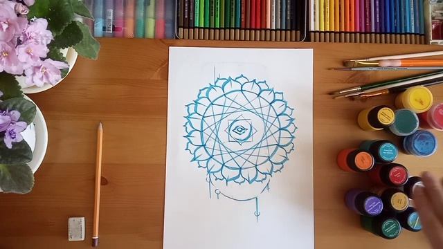 Мандала рисование - Мастер класс для начинающих смотреть онлайн