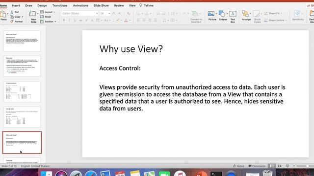 SQL views смотреть онлайн