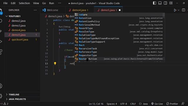Java Program to calculate the factorial of a Number || Java course смотреть онлайн