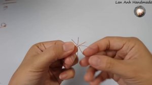 Spider and spider webs earrings - Ideas for Halloween jewelry from copper wire 418