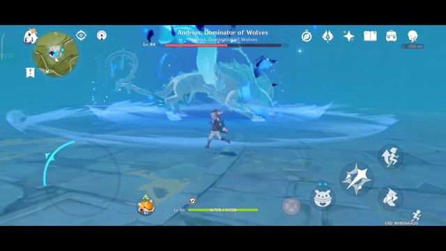 Klee vs Andrius Dominator of the Wolf SOLO Genshin Impact mobile смотреть онлайн