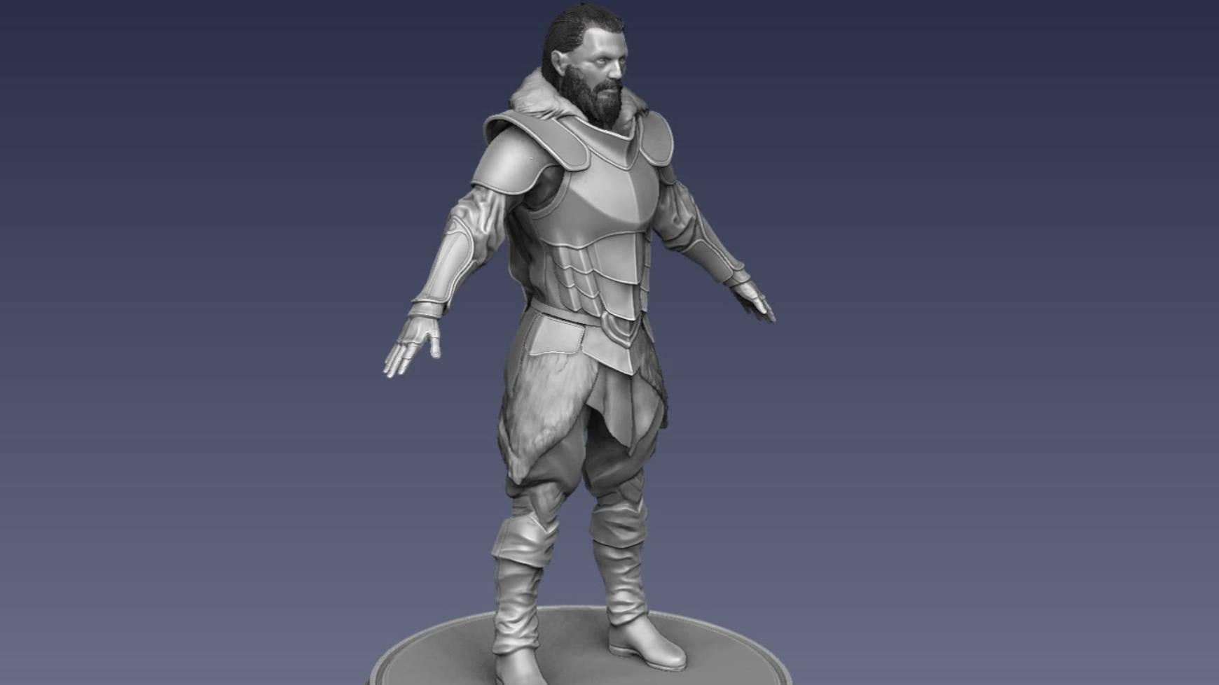 Zbrush 3д модель рыцаря