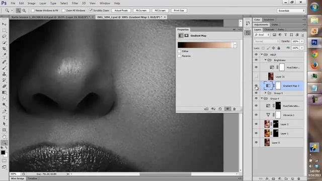 How To Create Accurate Gradient Maps To Color Correct Skin Tones In Photoshop-HIGH END RETOUCHING H смотреть онлайн