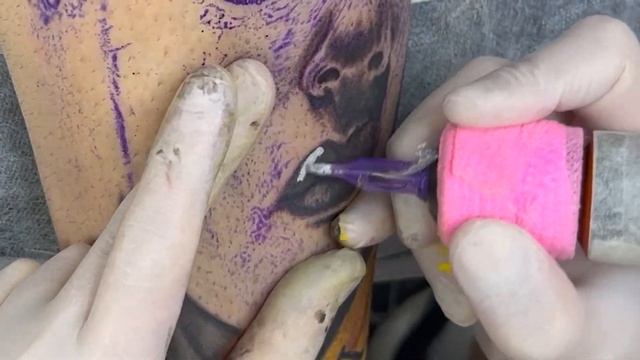 Color Realistic Portrait Tattoo Time Lapse смотреть онлайн