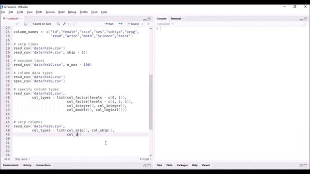 Import Data into R - Learn to skip columns смотреть онлайн