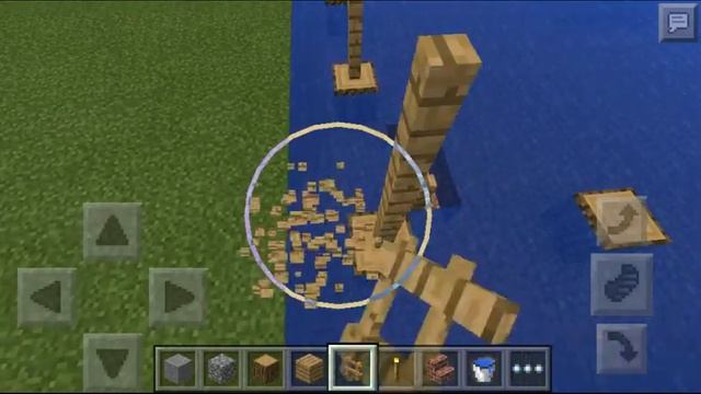 Постройка беседки на воде Маинкрафт Пе