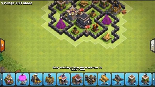 Clash of Clans - Town Hall 6 Defence - town hall level 6 defense strategy with air sweeper смотреть онлайн