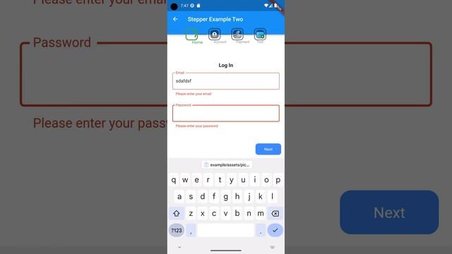 Flutter stepper example with source code. смотреть онлайн