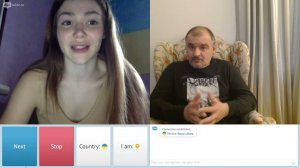 Моя подружка сидела с русскими солдатами в окопе ))) ( чат рулетка )