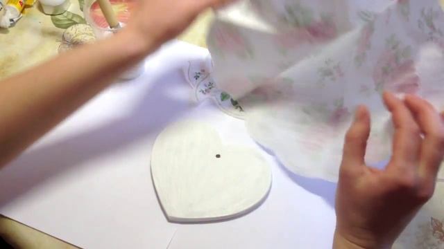 Сердце в стиле Шебби шик мастер класс Часть 1 Shabby Chic