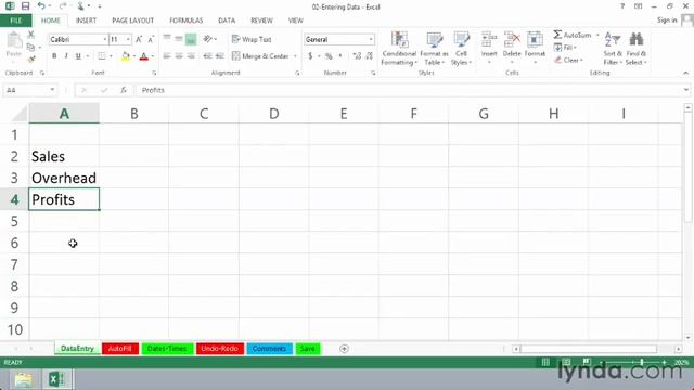 11 Microsoft Excel 2013 Essential Training Tutorial Data Entry смотреть онлайн