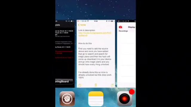 Magic piano hack v 6.1.1 6.1.2 ios 7 Cydia jailbreak смотреть онлайн