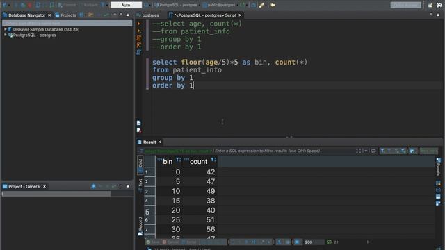 SQL: Create a Histogram смотреть онлайн