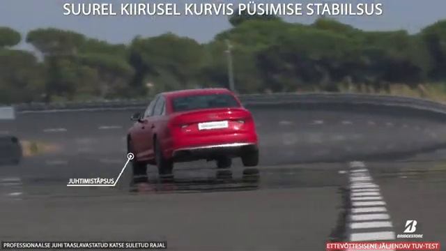 Külgpidamine suurel kiirusel Bridgestone Potenza Sport смотреть онлайн