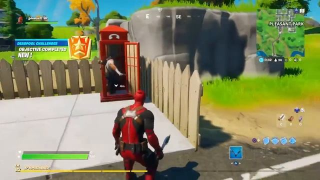 Use phone booth Deadpool challenges fortnite смотреть онлайн