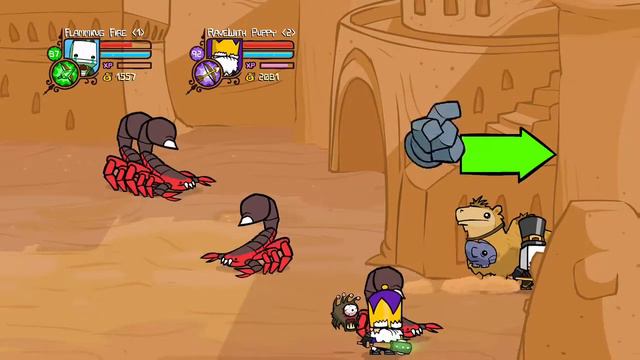 Desert chase out of map glitch in Castle Crashers смотреть онлайн