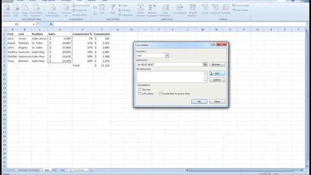 Mastering Excel 2010: 65 - Consolidating Data смотреть онлайн