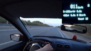 Разгон и динамика LADA Granta FL АКПП Jatco JF414E.