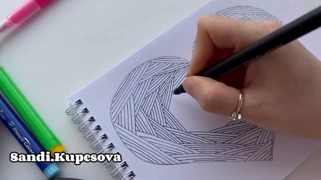 Meditative drawing / Relaxation/Медитативное рисование #10 ? смотреть онлайн