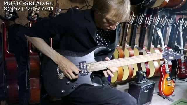 Обзор электрогитары Cort X100-OPBK X смотреть онлайн