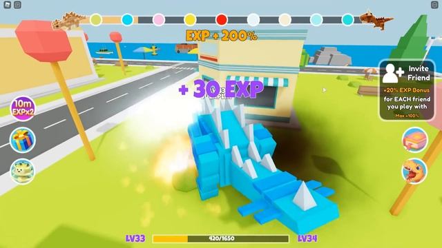 Эволюция динозавров максимального уровня в Роблокс / Dinosaur City Roblox смотреть онлайн