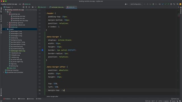 Livecoding #5: верстка макета из Figma (HTML, CSS, Bootstrap 4), верстаем мобильное меню