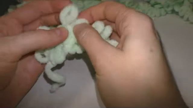 УЗОР ПЛЕТЕНКА ИЗ ПРЯЖИ ALIZE PUFFI ИЛИ ПЛЮШЕВОЙ ПРЯЖИ смотреть онлайн