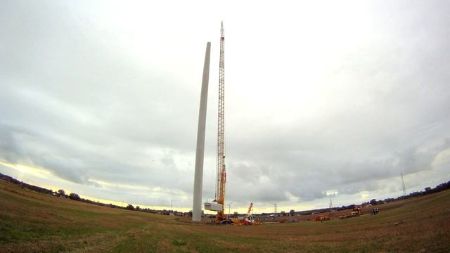 Building a Wind Turbine GE, entire assembly process (timelapses, landscapes) смотреть онлайн