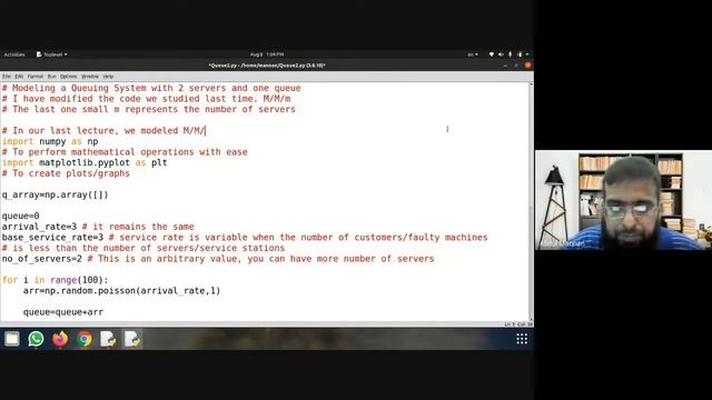 MnS | 8 Aug | Part 2 | Python Code | M/M/m queue | M/M/1 queue смотреть онлайн
