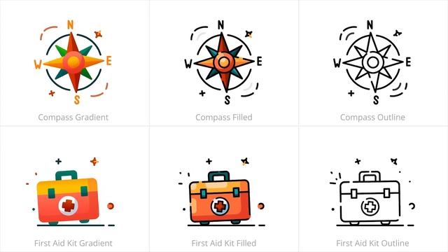 Hiking & Adventure Animated Icons смотреть онлайн