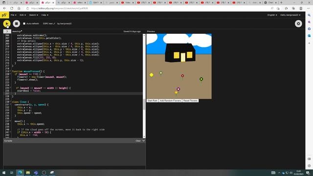Prospect Cottage P5js Sketch Start Screen смотреть онлайн