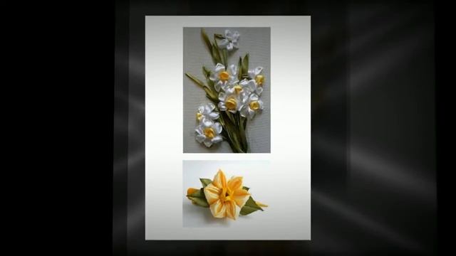 Канзаши. Цветок нарцисса смотреть онлайн