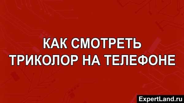 Как смотреть Триколор на телефоне