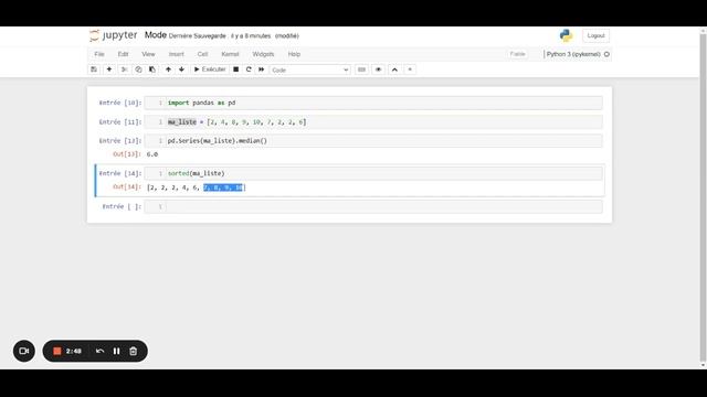 Le 'mode' sous Python avec Pandas смотреть онлайн