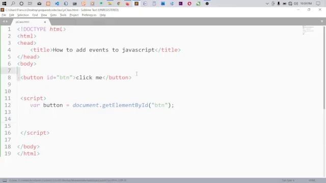 How to add onclick event to html button using Javascript | JavaScript Tutorial смотреть онлайн