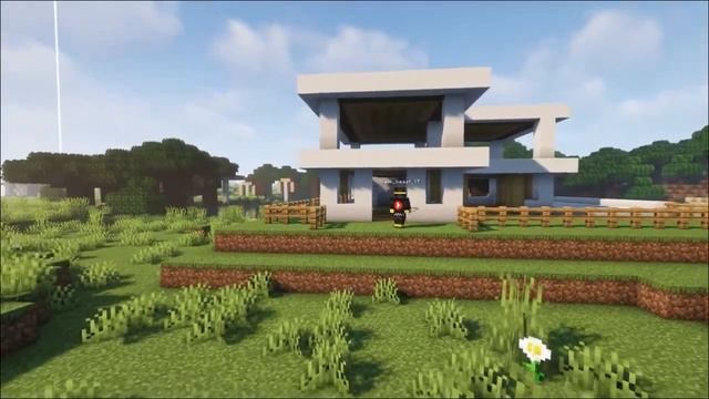 I made a beautiful modern house in minecraft (With awesome shaders and music) смотреть онлайн