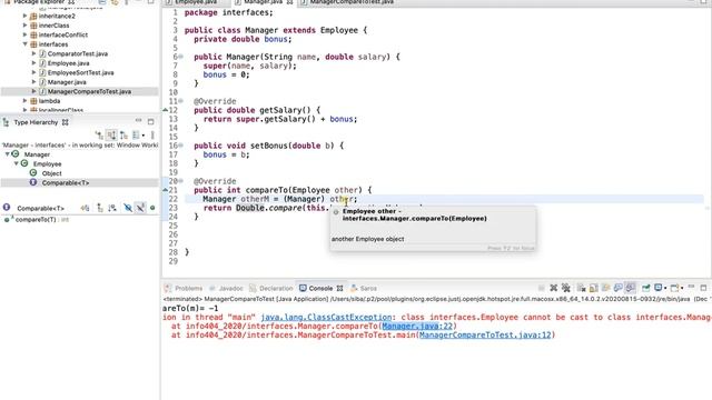 The Java Interface Concept: Comparable & Comparator Interfaces (INFO404 chap02 section 1.a) смотреть онлайн